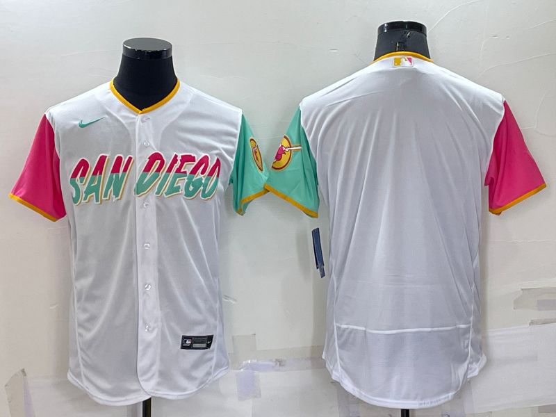 Men San Diego Padres Blank White City Edition Elite Nike 2022 MLB Jersey->houston astros->MLB Jersey